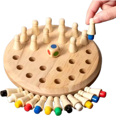 Nini Toys Wooden Memory Chess Game For Both - Rokomari product